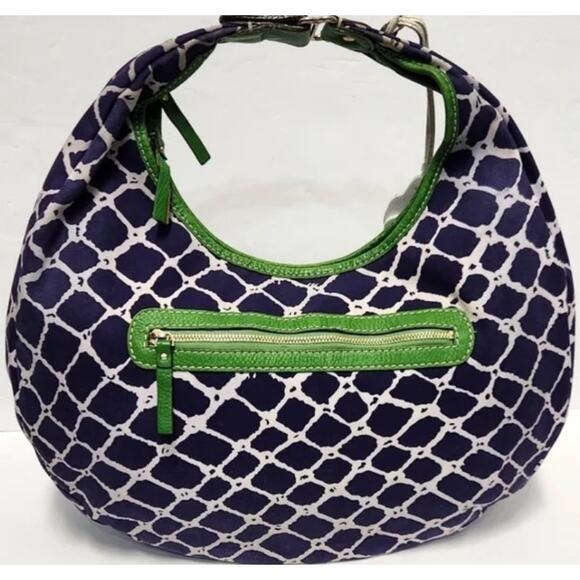 Kate Spade Vintage Cape Cod Lobster Claw Canvas Hobo Bag VERY Lightly Loved - Picture 2 of 6